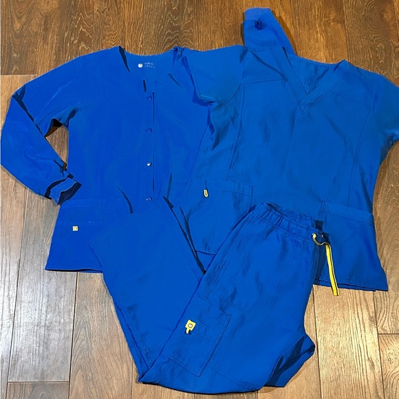 WonderWink Royal Blue Scrub Ensemble women’s Medium - Picture 1 of 3